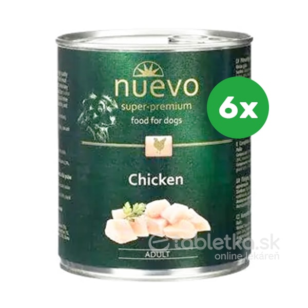 Nuevo Dog Adult Chicken konzerva pre psy 6x800g