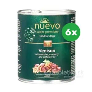 Nuevo Dog Adult Venison Menue konzerva pre psy 6x800g