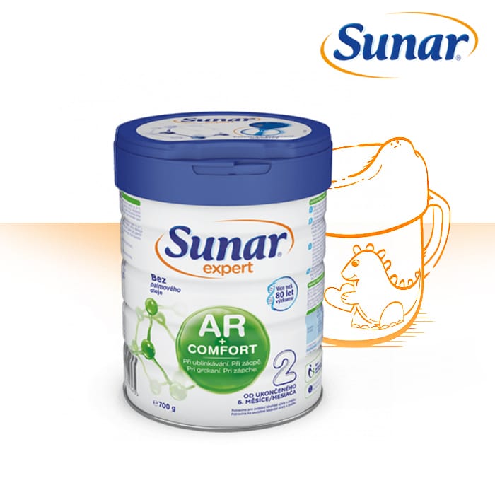 Sunar Expert AR+COMFORT 2 dojčenská výživa od uk. 6. mesiaca 700g
