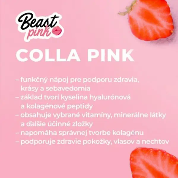 BeastPink Colla Pink funkčný nápoj pre ženy a jeho zloženie