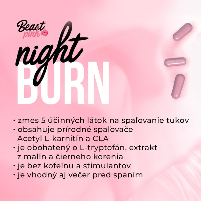 BeastPink Night Burn doplnok pre ženy a jeho zloženie