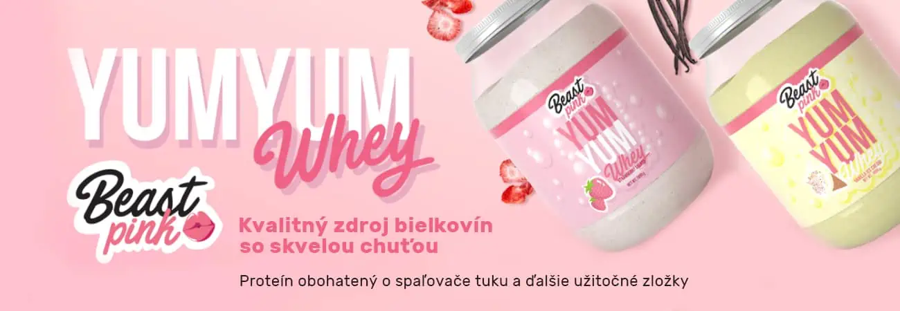 BeastPink Yum Yum Whey PROTEIN proteínový prášok so skvelou chuťou