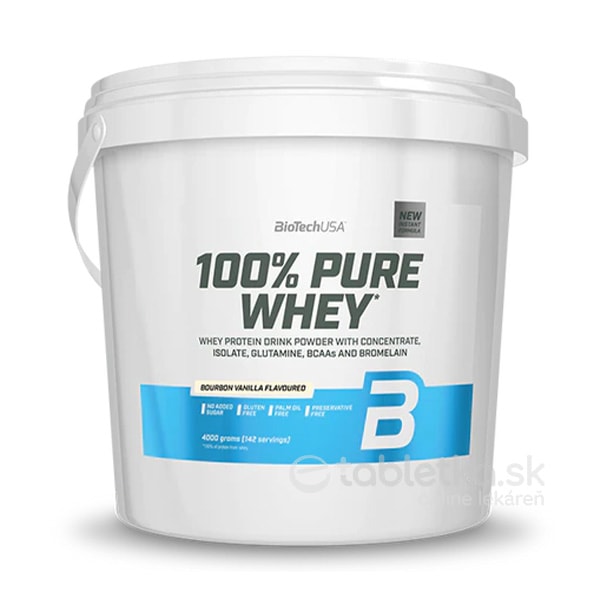 BioTechUSA 100% Pure Whey bourbon-vanilka 4000g