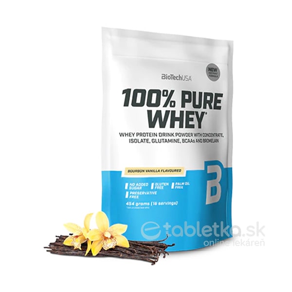 BioTechUSA 100% Pure Whey vanilka 454g