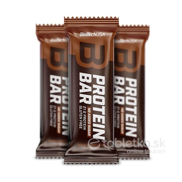 BioTechUSA Protein Bar tyčinka dvojitá čokoláda 70g