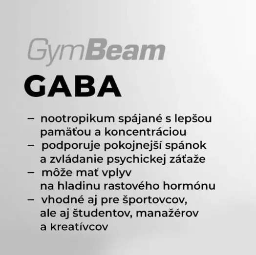 Čo obsahuje tabletka doplnku GABA