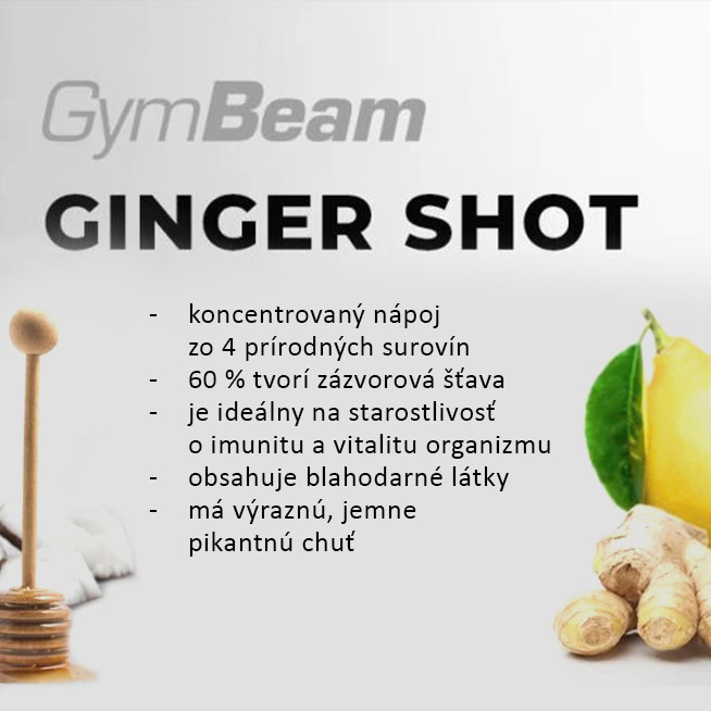Čo obsahuje zázvorový nápoj Ginger Shot