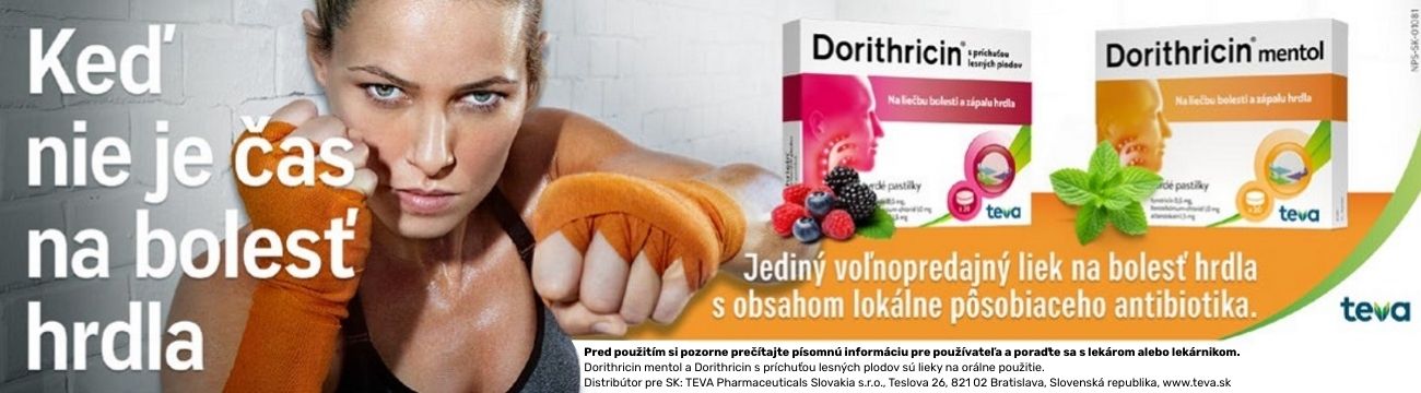 Dorithricin mentol a Dorithricin s príchuťou lesných plodov - keď nie je čas na bolesť hrdla
