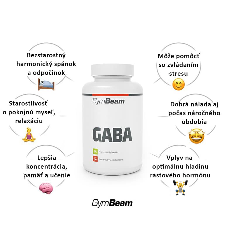 Efekt doplnku GymBeam GABA na organizmus