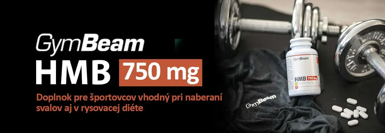 GymBeam HMB - doplnok pre športovcov vhodný pri naberaní svalov aj v rysovacej diéte