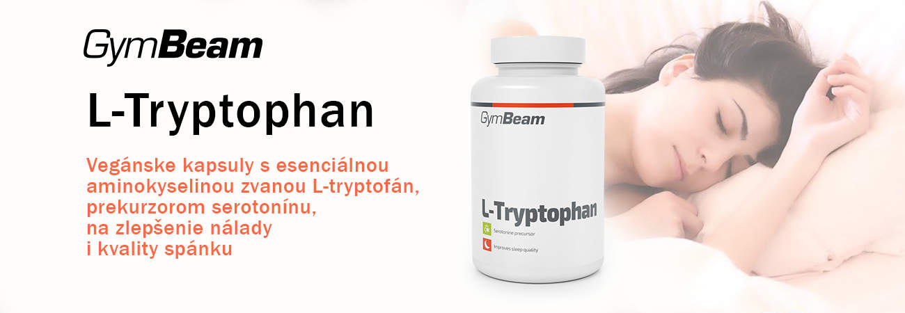 GymBeam L-Tryptophan pre lepšiu náladu a kvalitnejší spánok