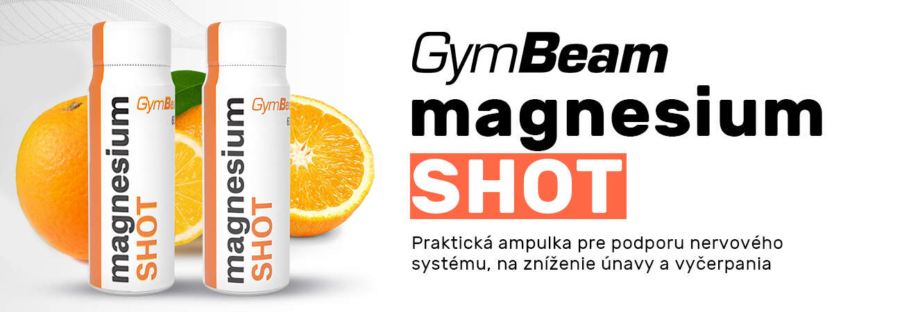 GymBeam Magnesium SHOT - Praktická ampulka pre podporu nervového systému