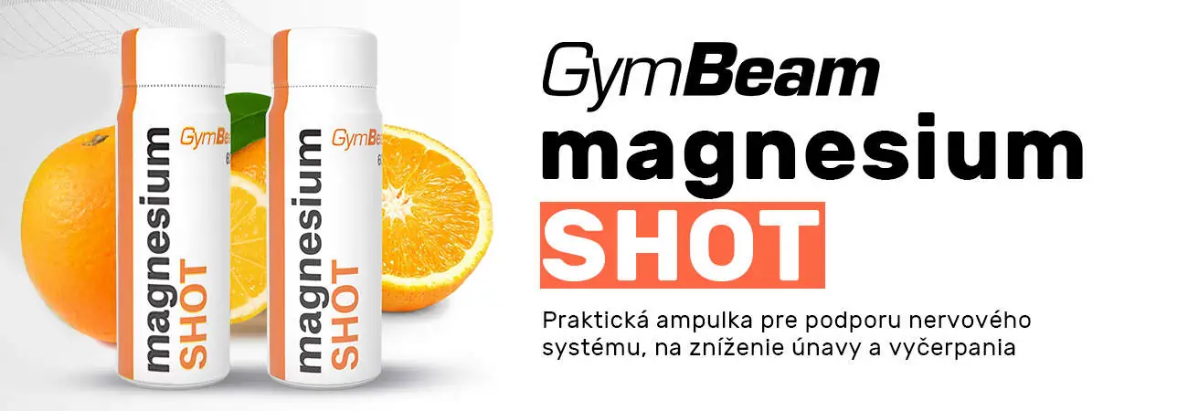 GymBeam Magnesium SHOT - Praktická ampulka pre podporu nervového systému