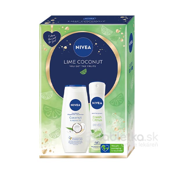 E-shop Nivea Box Lime Coconut darčeková kazeta