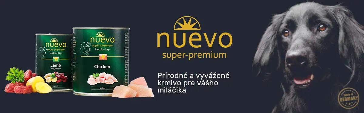 Nuevo Super-Premium - prírodné a vyvážené krmivo pre vášho psieho miláčika