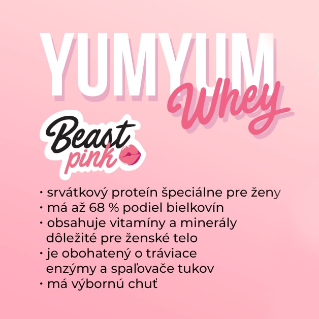 Proteín Yum Yum Whey - vlastnosti produktu