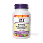 Webber Naturals Vitamín B12 1200mcg s postupným uvoľňovaním 150tbl