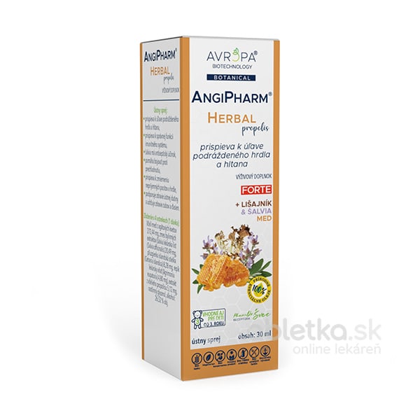 AVROPA AngiPharm Herbal Propolis FORTE ústny sprej 30ml