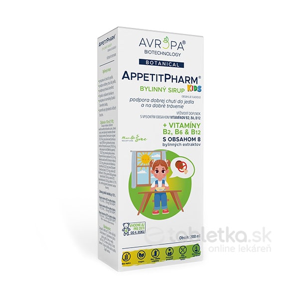 AVROPA AppetitPharm KIDS bylinný sirup 200ml