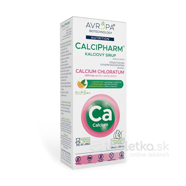 E-shop AVROPA CalciPharm kalciový sirup 200ml