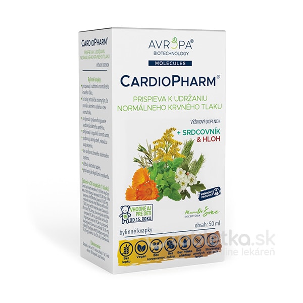 E-shop AVROPA CardioPharm bylinné kvapky 50ml