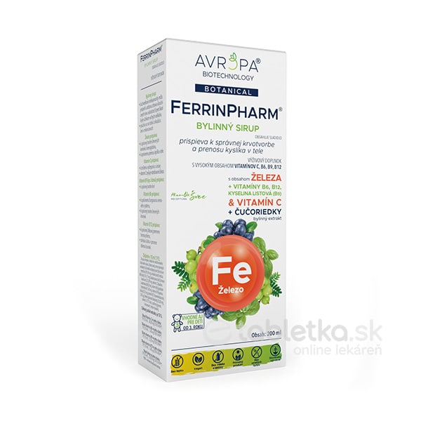 E-shop AVROPA FerrinPharm bylinný sirup 200ml