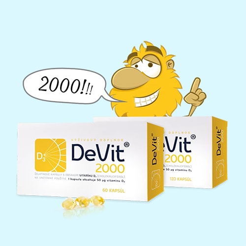 Ako prijať dostatok vitamínu D - napríklad formou doplnku DeVit 2000