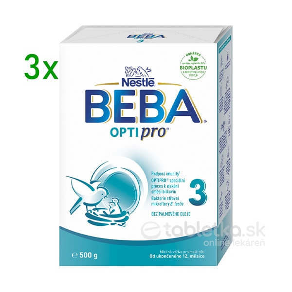 E-shop BEBA OPTIPRO 3 mliečna výživa 3x500g