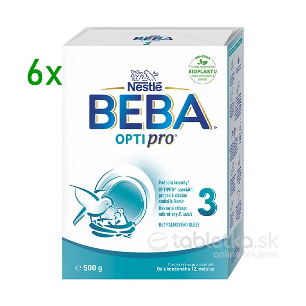 E-shop BEBA OPTIPRO 3 mliečna výživa 6x500g