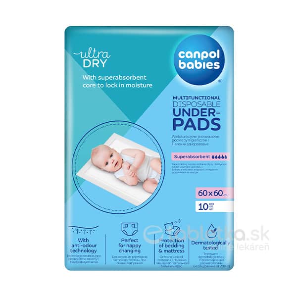 E-shop Canpol Babies multifunkčné hygienické podložky 60x60cm 10ks