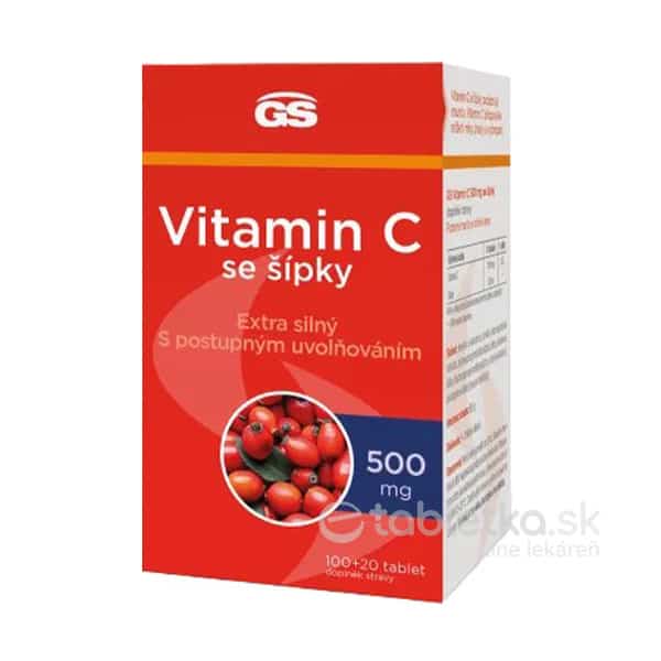 E-shop GS Vitamín C 500mg so šípkami 100+20tbl