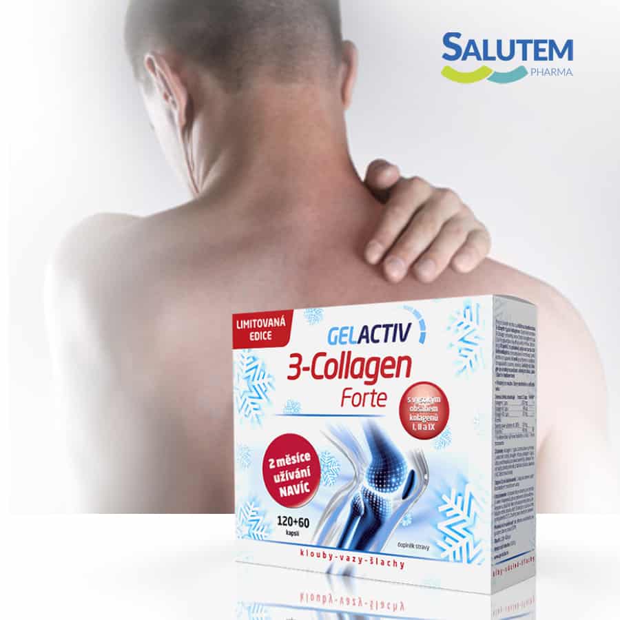GelActiv 3-Collagen Forte - Prvý a jediný prípravok s tromi typmi kolagénov pre vaše kĺby, väzy a šľachy