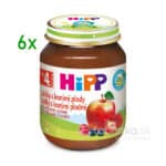 HiPP Príkrm ovocný BIO Jablká s lesnými plodmi 4m+, 6x125g