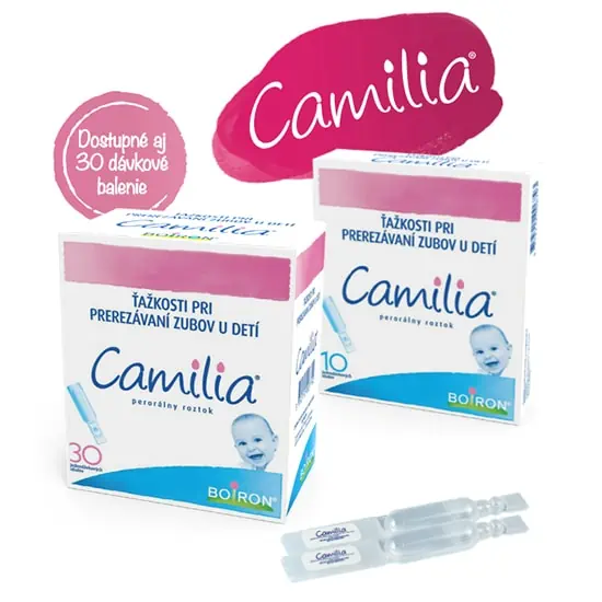 Homeopatický liek Camilia v malom aj veľkom balení