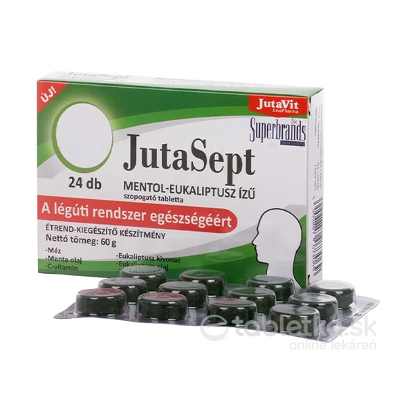 E-shop JutaVit JutaSept mentol, eukalyptus 24 tabliet