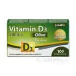 JutaVit Vitamín D3 2000IU (50 µg) Oliva mäkké kapsuly 100ks