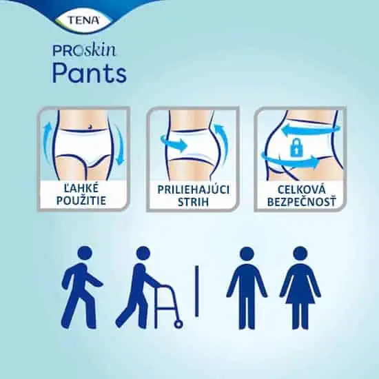 Výhody nohavičiek Tena Pants