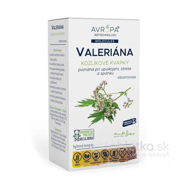 AVROPA Valeriana bylinné kvapky 50ml