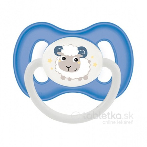 E-shop Canpol Babies Silikónový cumlík Bunny & Company modrý, symetrický 0-6m