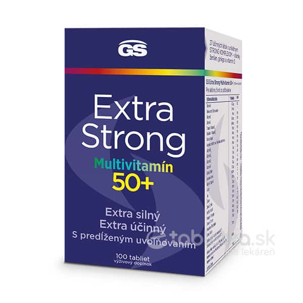 E-shop GS Extra Strong Multivitamín 50+, 100tbl