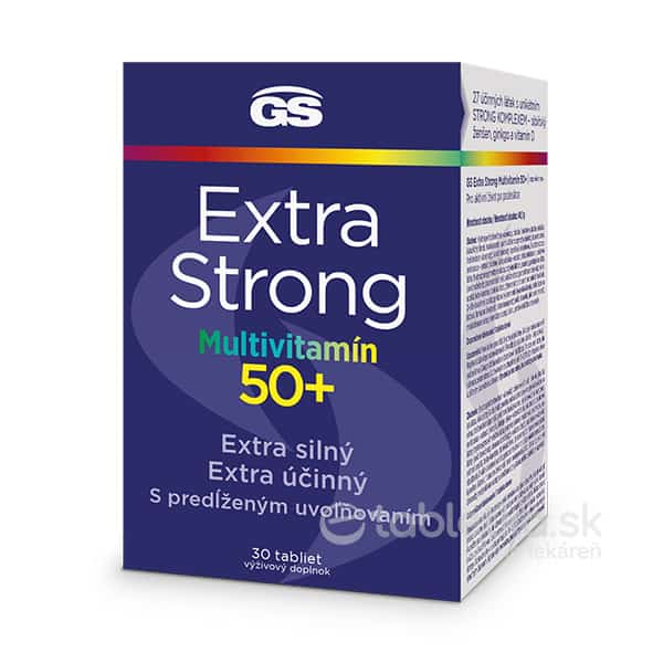 E-shop GS Extra Strong Multivitamín 50+, 30tbl