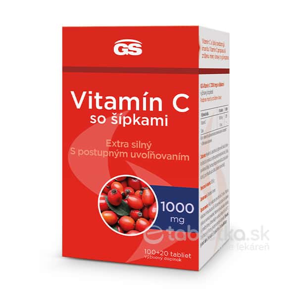 GS Vitamín C 1000mg so šípkami 100+20tbl