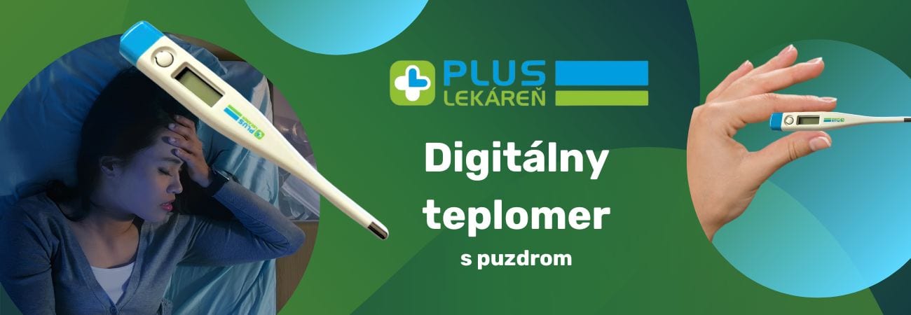 Plus lekáreň Digitálny teplomer s puzdrom a užitočnými funkciami