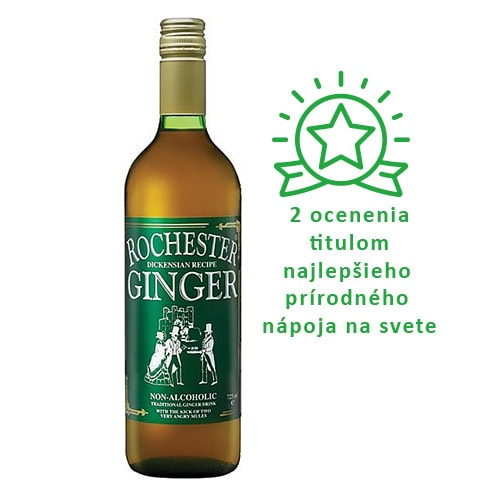 Rochester Ginger - obľúbený nealkoholický tradičný zázvorový nápoj pripravený podľa autentckej receptúry uchovávanej z generácie na generáciu