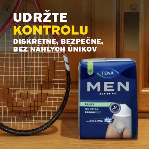 Udržte kontrolu nad únikmi moču s bielizňou TENA Men