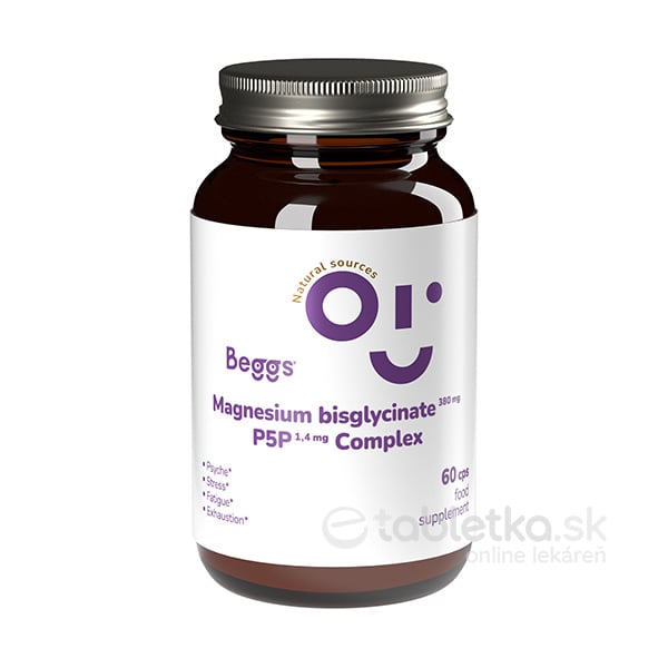 E-shop Beggs Magnesium 380mg + P5P Complex 1,4mg 60cps