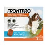 FRONTPRO 68mg žuvacie tablety pre psy 3ks 10-25kg