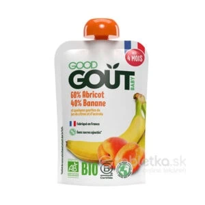 GOOD GOUT BIO Marhuľa a banán 4m+, 120g