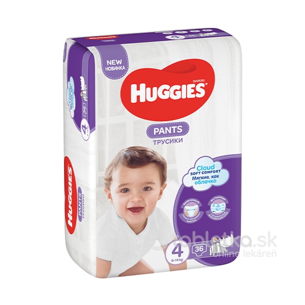 E-shop HUGGIES Pants Jumbo 4 plienkové nohavičky 9-14kg 36ks