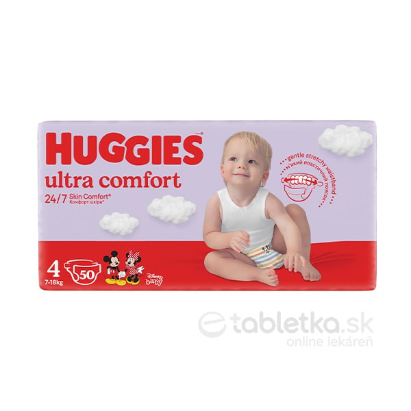 HUGGIES Ultra Comfort JUMBO 4 plienky 7-18kg 50ks